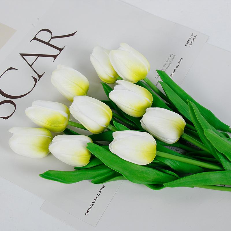Tulip Simulation Flower, Fake Flower Prop, Plastic Material, Wedding Decoration, Living Room Bouquet Prop