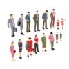 16 Pieces 1:42 1/42 Figures Miniature Character Model Hand Painted Statue