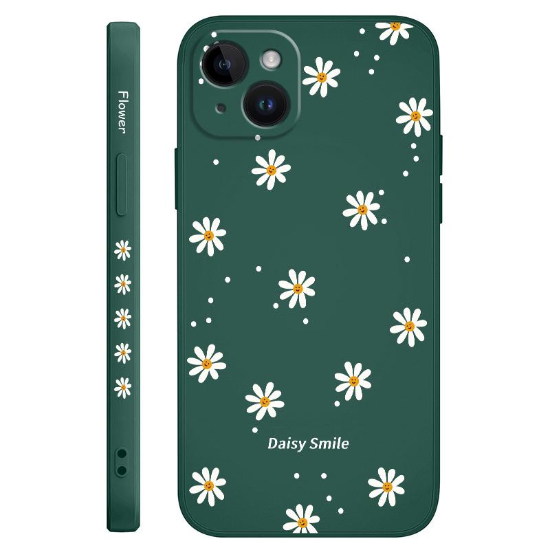 Чехол для телефона «Улыбающаяся ромашка» для iPhone 17 17 Air 16 16e 15 14 13 12 11 X XR XS Plus Pro Max Mini Силиконовый чехол