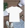 European sizes Rainbow Heart Pattern Kids' T-Shirt Summer Boys Girls Crew Neck Short Sleeve Vacation Outdoor Camping Party