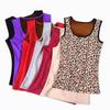 Plus Size M-5XL Velvet Women Vest Sexy Winter Clothing Thermal Underwear Warm Body Tops Sleeveless Solid Slim O Neck Undershirt