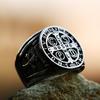 Новый дизайн 2025 года Мужское кольцо из нержавеющей стали 316L Высокая полировка Религиозное кольцо CSSML Модные ювелирные изделия Подарок