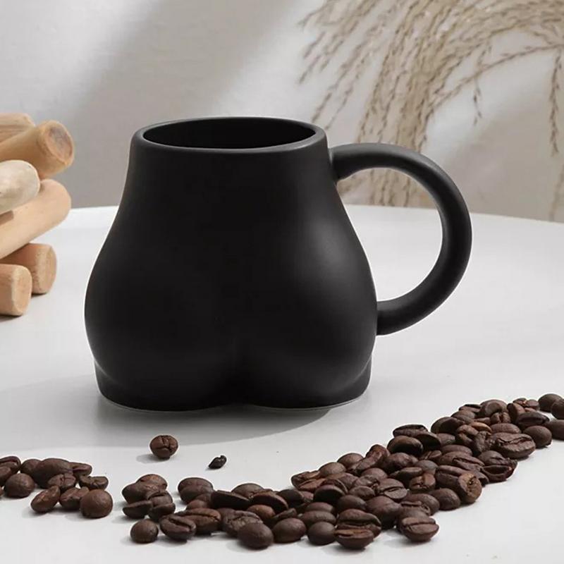 Creative Ceramic Mug Milk Taste Butt Body Shape Nude Lovely Cup Handle Design Desktop Storage Home Decoration Coffee Cups