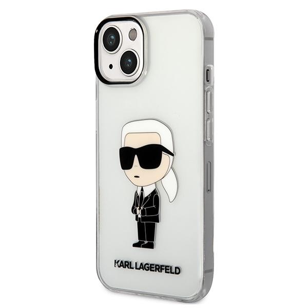 Etui do iPhone 14 Plus Karl Lagerfeld Ikonik Transparentne