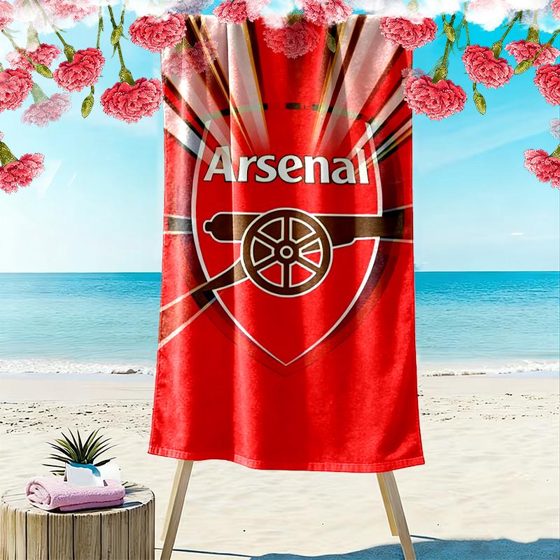 Football Club Beach Towel Suitable for Travel, Outdoor Activities, Swimming Pools, Yoga, Surfing, Camping, Hiking, Gym