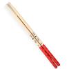 BONNOW Non-Slip Drumsticks (Red), A5 Size, Maple Wood, 1 Pair, Suitable for Beginners and Professionals, Improved Grip, Reduces Fatigue, Non-Slip