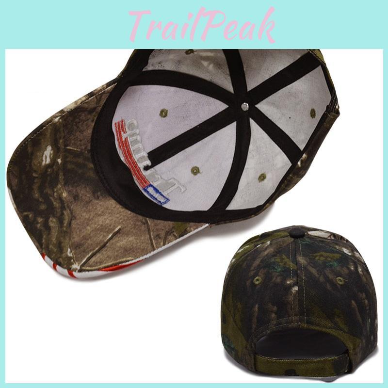 Trump Donald 2020 Camouflage Cap Hat Embroidered Usa Flag Hat Keep Great America