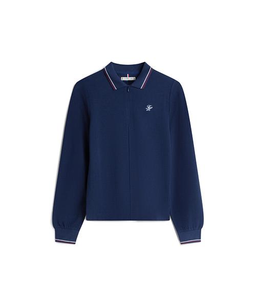 Мужская футболка-поло с длинным рукавом и молнией на половину молнии TOMMY HILFIGER (T22G0Tpi030Wt1C1G)