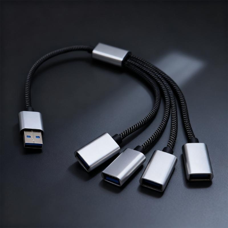 Кабель-разветвитель USB2.0 4 в 1 Кабель-разветвитель питания USB Кабель-разветвитель USB2.0 папа на 4 USB мама Зарядка Передача данных
