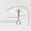 1Pcs Traceless Punch-Free Ceiling Hook Heavy Duty Seamless Transparent Hooks