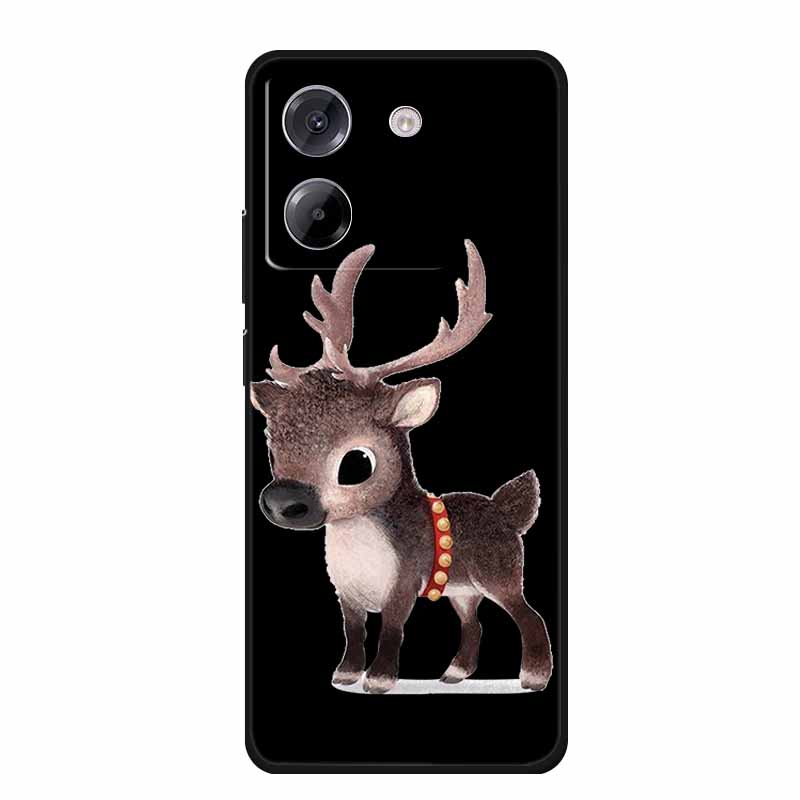 Funda For Xiaomi Poco M7 Pro 5G Case Cute Cartoon Black Silicone Soft Phone Case For POCO M7 Pro Back Cover Case M7Pro Coque Bag