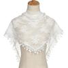 Hot-selling Lace Monochrome Triangle Scarf, Fashionable Hollow Women's Solid Color Grape Triangle Scarf