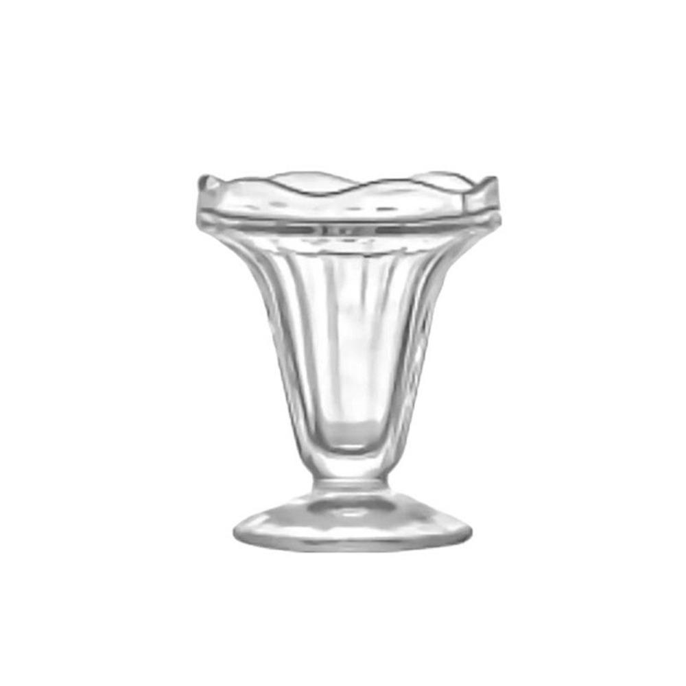 Elegant Ice Cream Cup Transparent Glass Goblet Simple Glass Pudding Cups  Dining Utensils