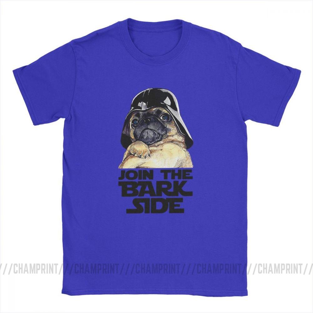 Join The Bark Side Pug Lover Funny T Shirt For Men Dog Puppy Short Sleeve Clothes