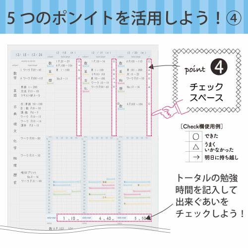 KOKUYO Campus Note Study Planner Weekly Ruled A5 Blue No-Y82MW-B