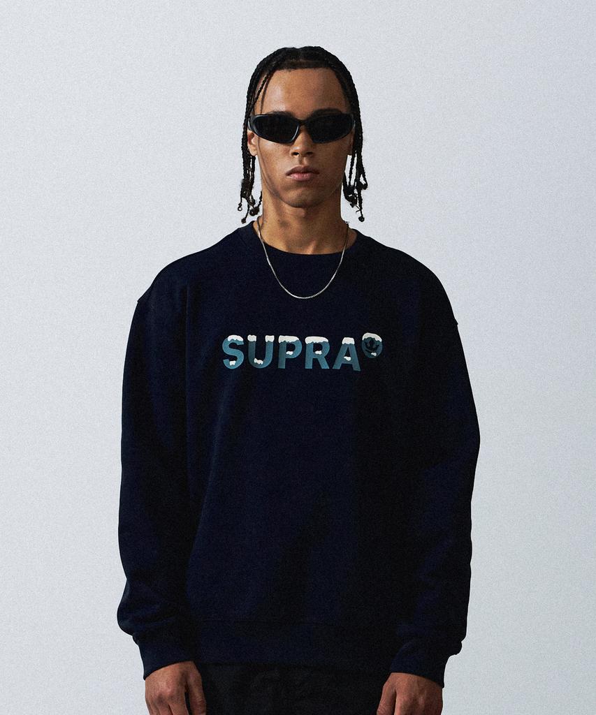 SUPRA Snow Graphic Sweatshirt (Navy)