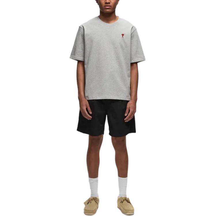 AMIPARIS T-Shirts Men's Gray Crew Neck Moderate UTS0057260-951