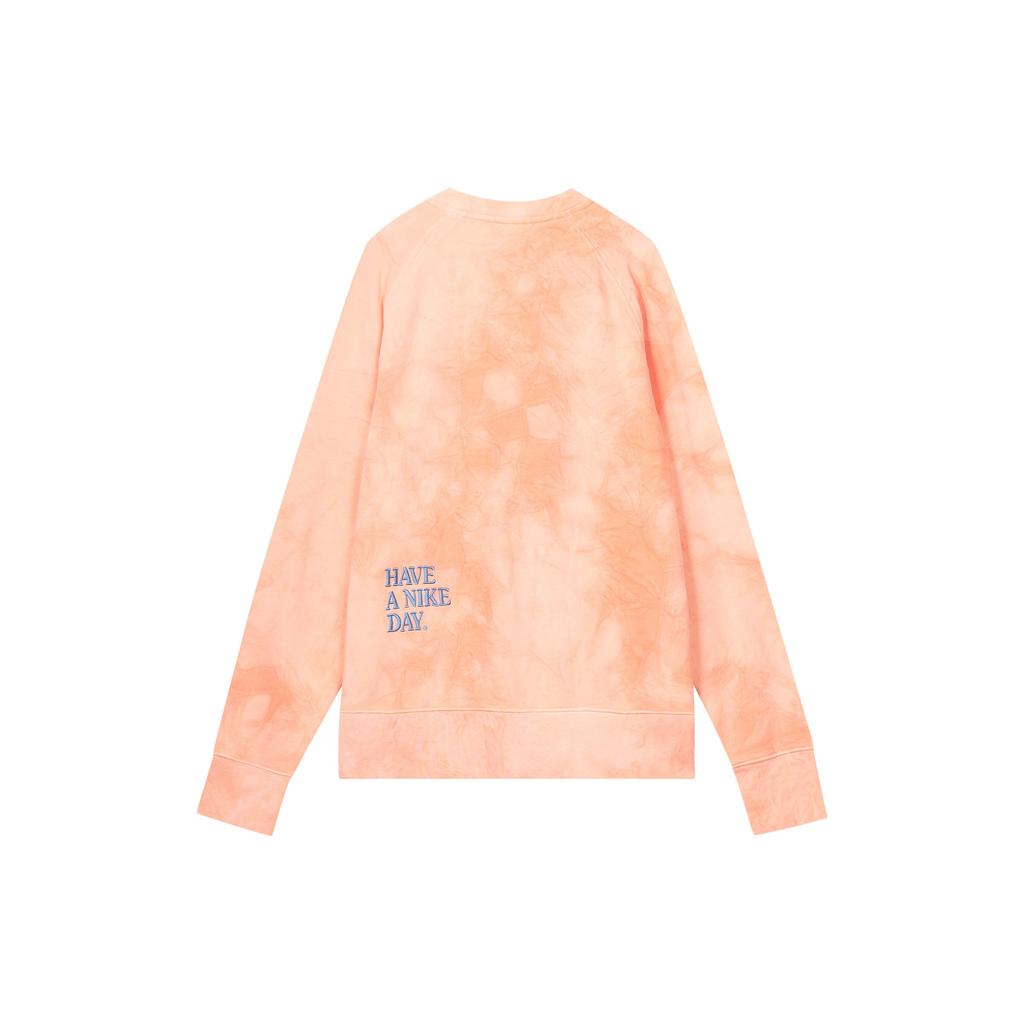 Nike Sportswear Tie-Dye Daisy Embroidery Crew Neck Sweatshirt Men Tops Red DM5011-693