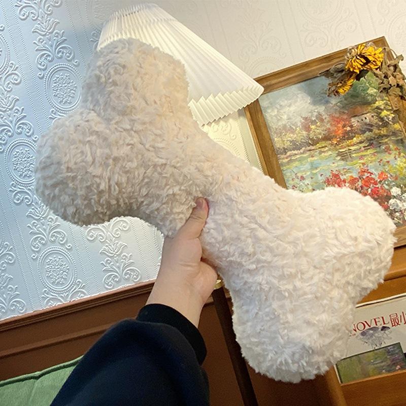 Creative Dog Bone Throw Pillow Plush Toy Doll Bone Doll Home Sofa Pillow Cushion Girl Doll
