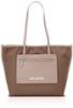 Milkfed FAUX LETHER PATCH TOTE 103203053015 Beige Tote Bag Women's