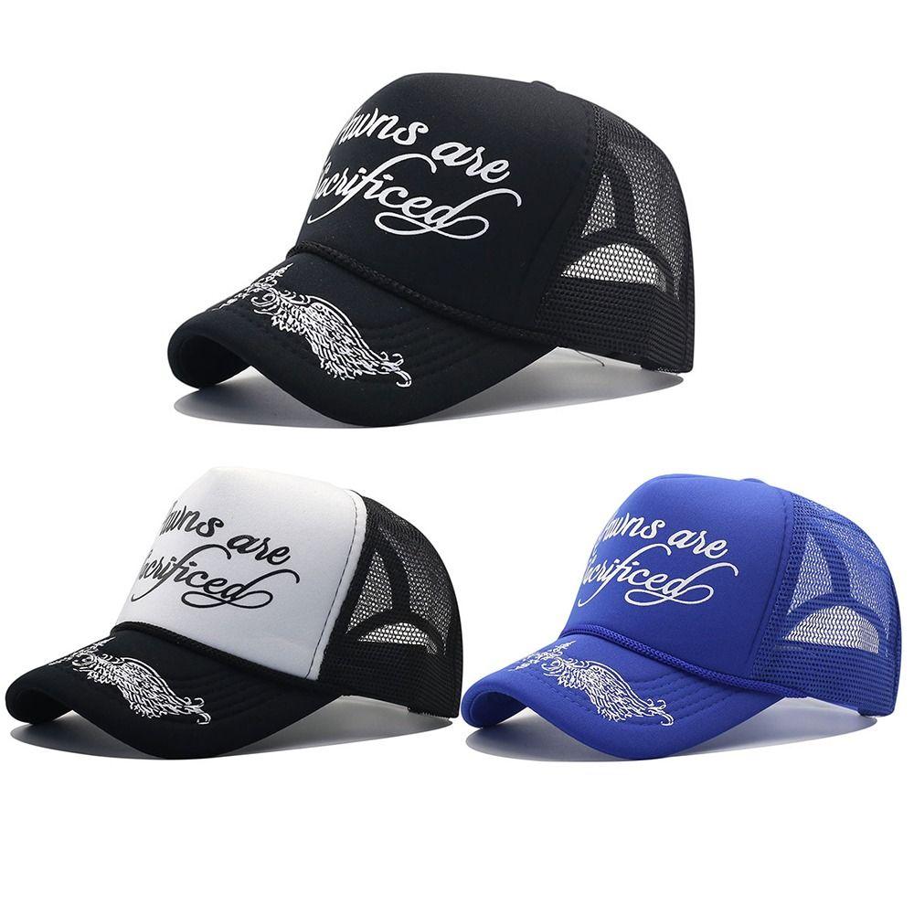 Cotton Baseball Hats Adjustable Dad Hat Trendy Sun Protection Cap Outdoor Sports