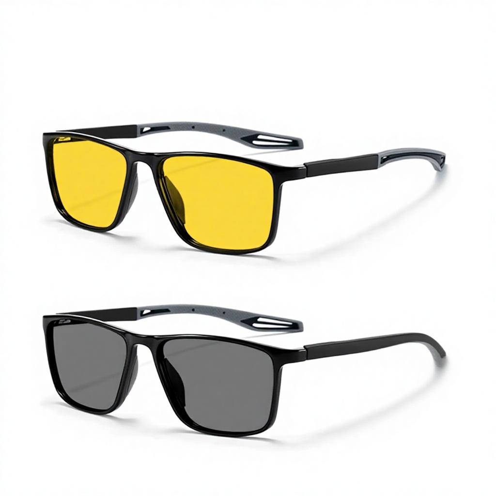 Fall Hot Selling Photochromic Night Vision PC Frame Unisex Sports Cycling Running Glasses  Brand Model O62Y