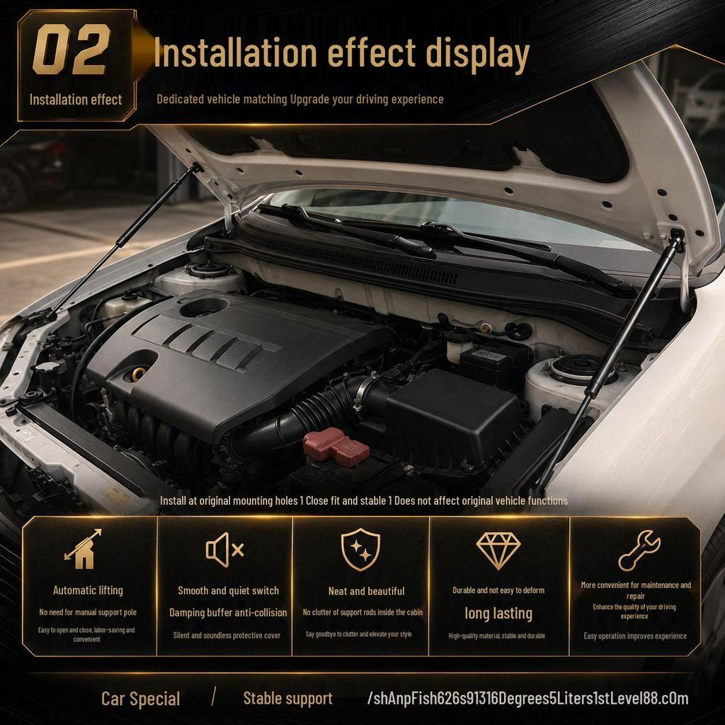 Toyota Corolla 2009-2018 Engine Hood Struts