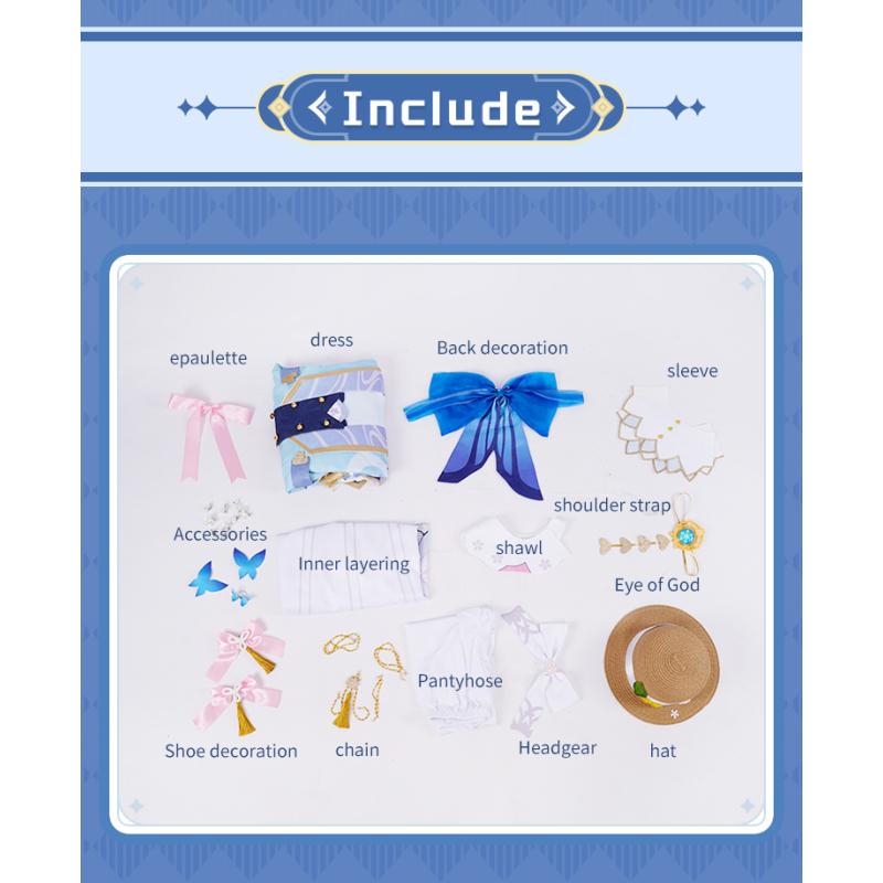 Game  Kamisato Ayaka Cosplay Costume Big Size Ayaka New Outfit Springbloom Missive Dress Hat Wig Halloween Costume