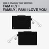 Предзаказ 2026 G-DRAGON FAM+ILY : СЕМЬЯ : FAM Я ЛЮБЛЮ ТЕБЯ Кошелек-кардхолдер