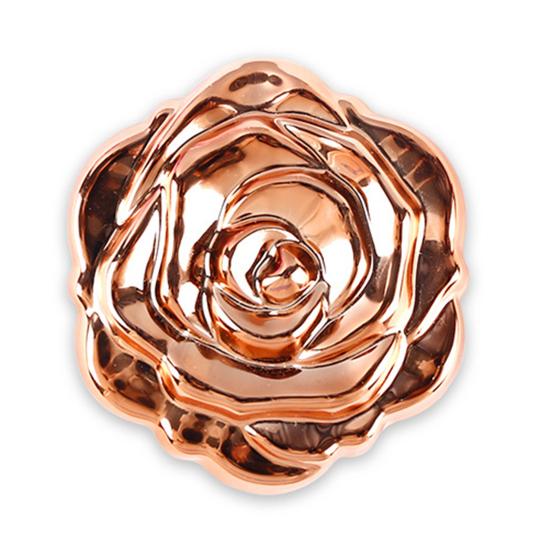 Electroplating Rose Double-sided Mirror Portable Travel Mini Foldable Makeup Mirror Women Girls Vintage Pocket-sized Handheld Vanity Mirror