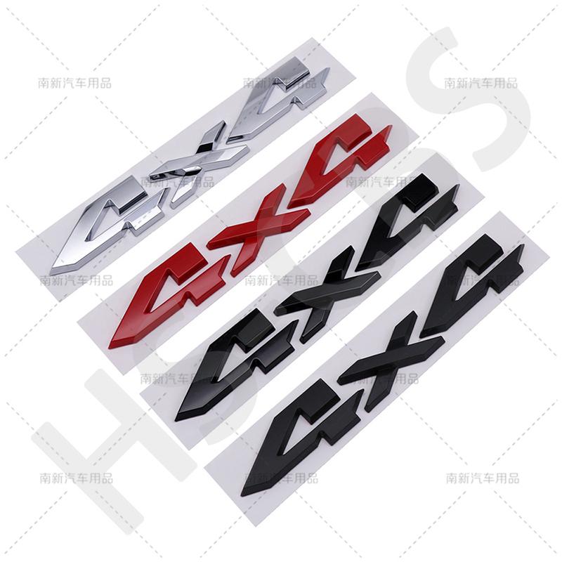 3D 4X4 4 x 4 Rear Trunk Emblem Tailgate Logo Car Hood Fender Nameplate Decal Badge Sticker For Jeep Dodge Off Road Car Styling AMP1