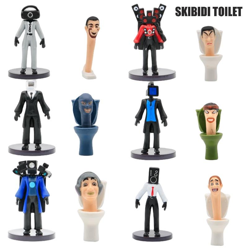 Игрушечные фигурки Skibidi Toilet Премиальный материал 12 разных персонажей Реалистичные и идеально подходят для коллекционирования)