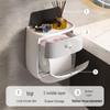 ecoco Wall-Mounted Tissue Box with Storage Shelf and Drawer