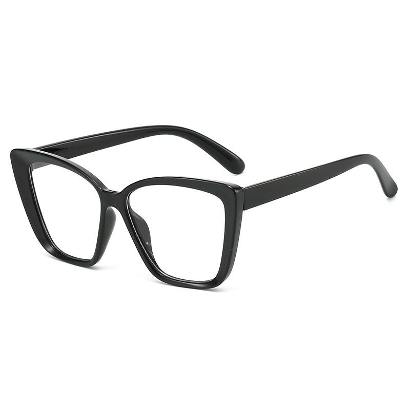 Очки для защиты глаз от синего света, ретро, градиентные, с большой оправой, очки для чтения, кошачий глаз, с прозрачными линзами, очки для пресбиопии