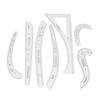 7Pcs Sewing Ruler Tailor Set Clear High Accuracy Scale Fashion Pattern Design Ruler Set for Making