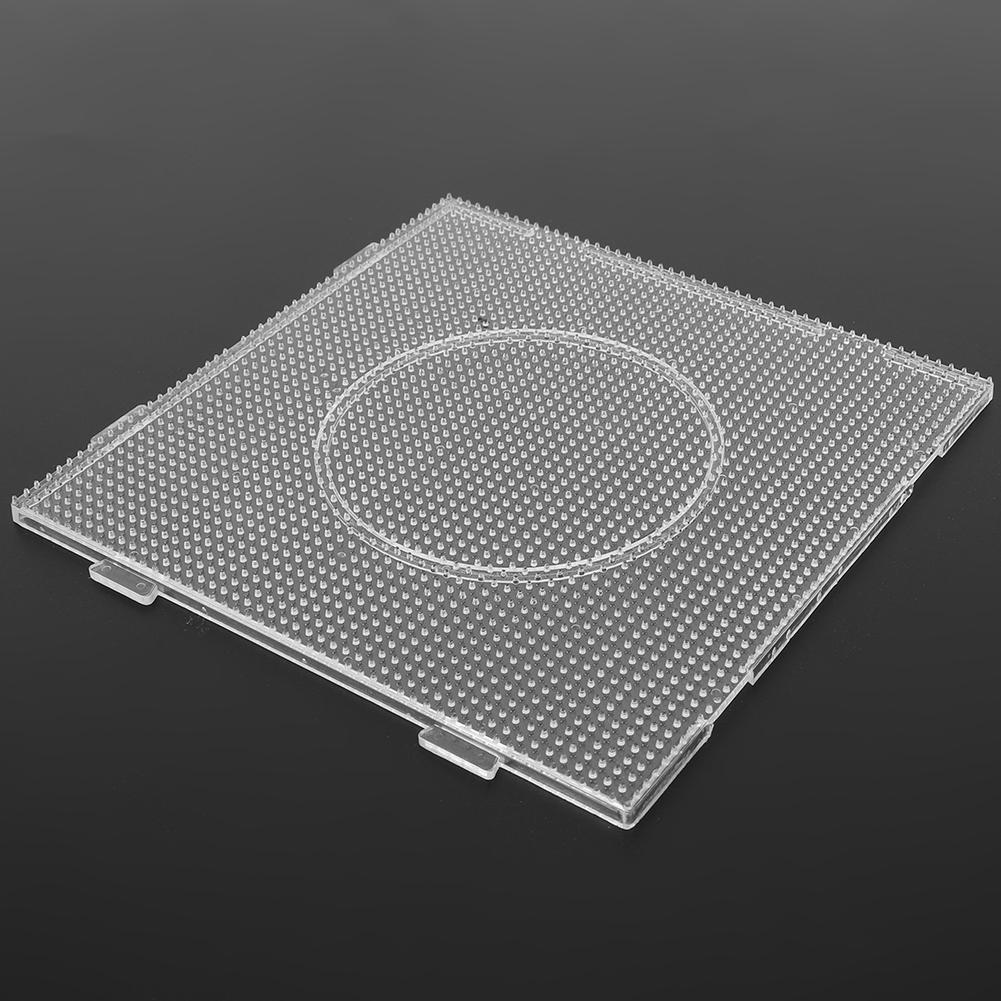 Transparent Geometric Pegboard Template Kids Children Toys for 2.6mm Perler Beads (Big Square)