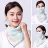 Outdoor Windproof Dustproof Breathable Scarf Mask Triangular Silk Scarf For Woman