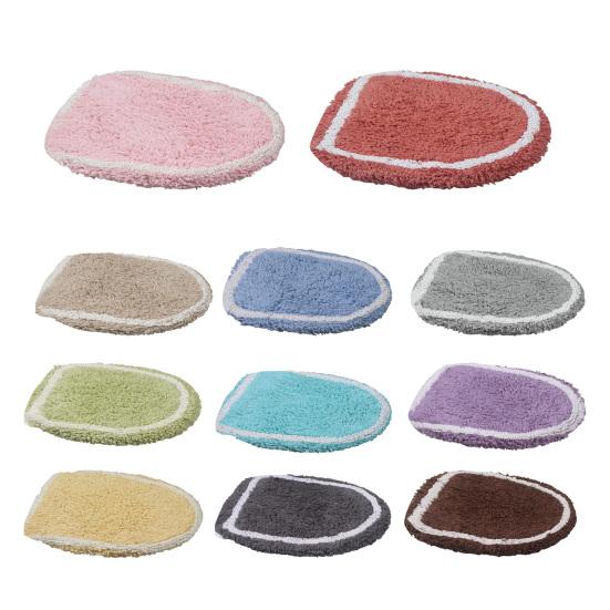 Yousheng Toilet Mat Safety Elastic Easy Installation Bright Color Toilet Cover Hotel Bathroom Decor Elastic Fit Toilet Accessory