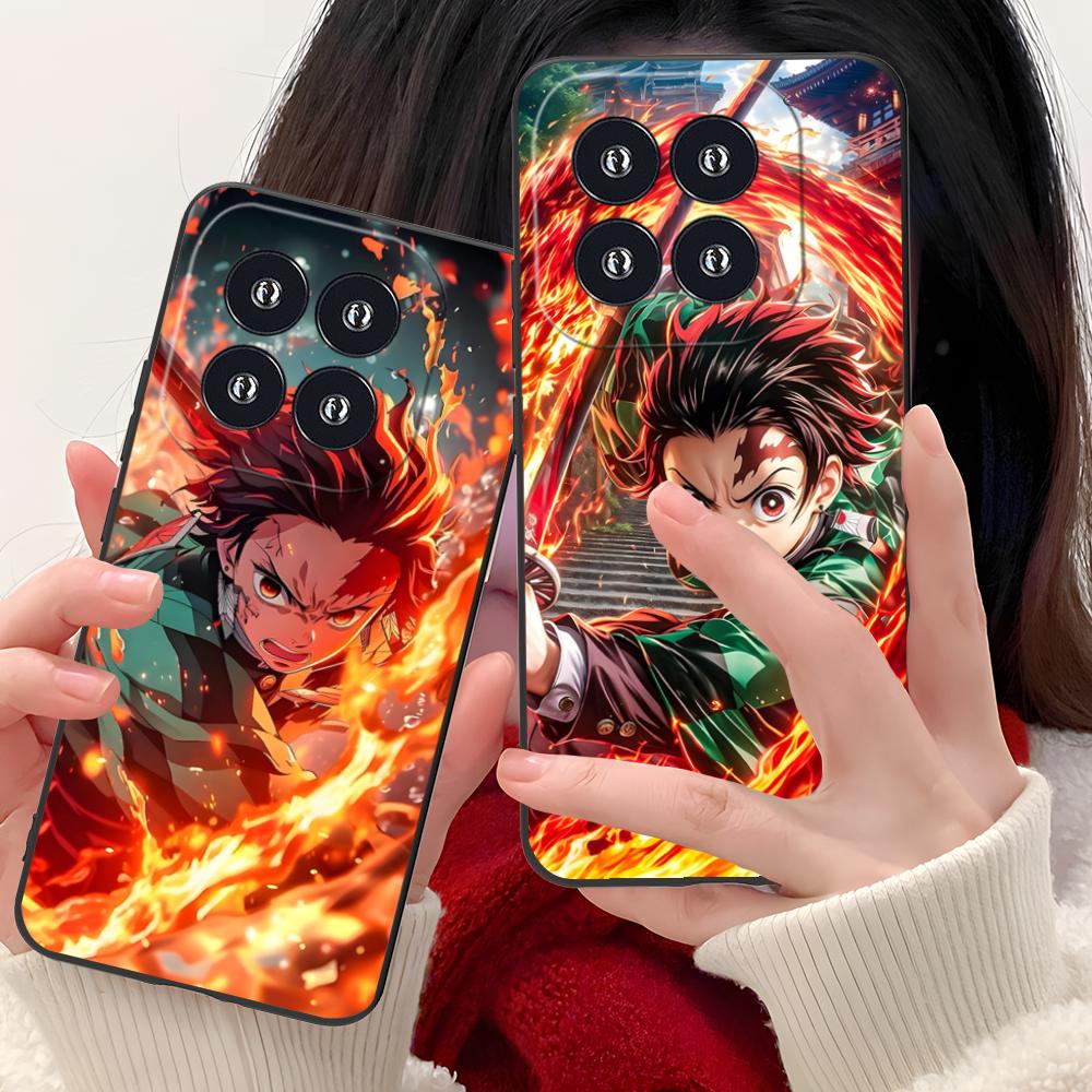 Demon Slayer Tanjiro Phone Case for Xiaomi 15 14 13 12 Mi 11 T Ultra Lite Pro S X 5G Colour Printing Cellphones Cover Smartphone