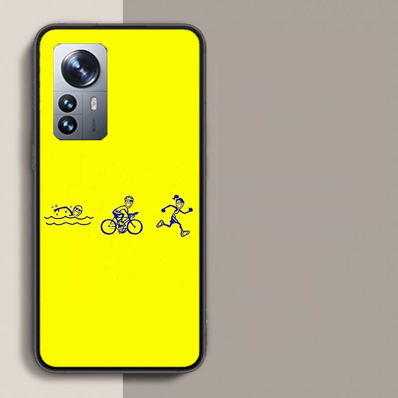Чехол для телефона Triathlon Swim Bike Run для Xiaomi Poco X3 NFC X4 GT M3 M4 M5 M5S X7 X6 X5 F6 Pro F5 F4 Mi F3 F2 Чехол TPU Capa Coque