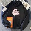 Розовые худи Ketnipz Kawaii одежда Мультяшный комикс Корейская мода Толстовки Графическое худи Молетом Зимние топы