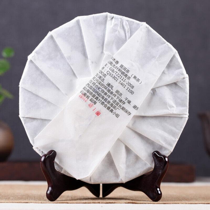 200 г Юньнань Пуэр Тонкие пирожные Цзяо Му Сян Пирожные Чай Пуэр Спелый чай Фей Пирожные