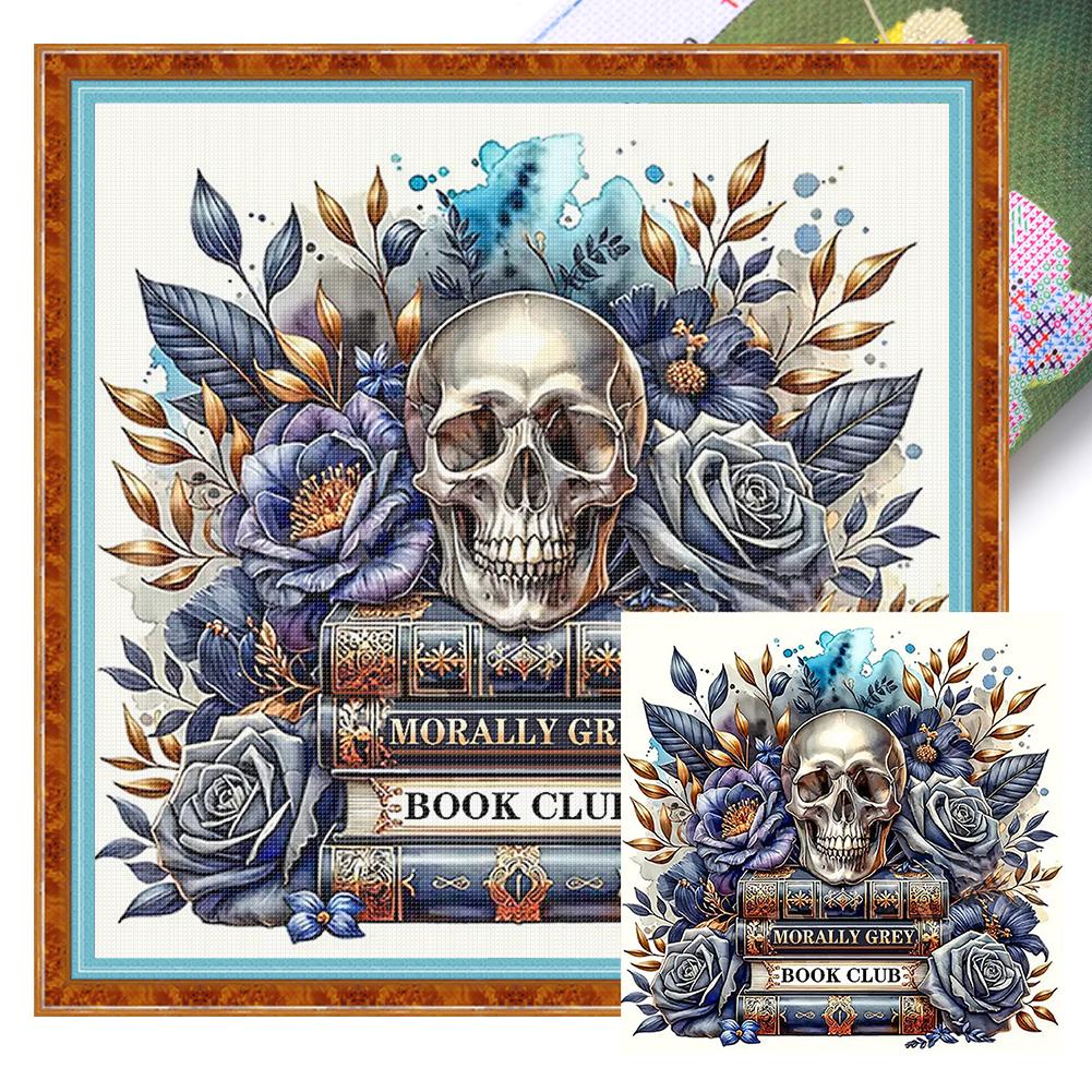 Animal Printed Cross Stitch Kit 40x40cm DIY 11CT Embroidery Craft Set Home Decor