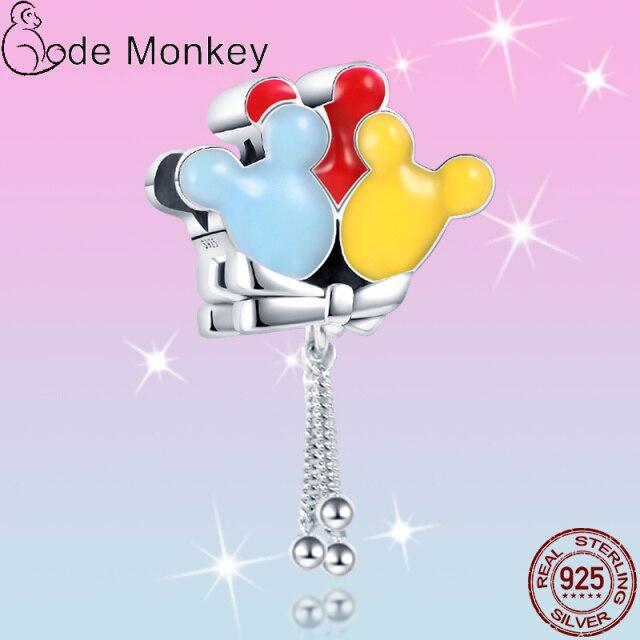 Plata Charms Of Ley 925 Silver Starry Sky Charms Air Balloon Charm Fit Fashion 925 Original Bracelets Pulseira Diy