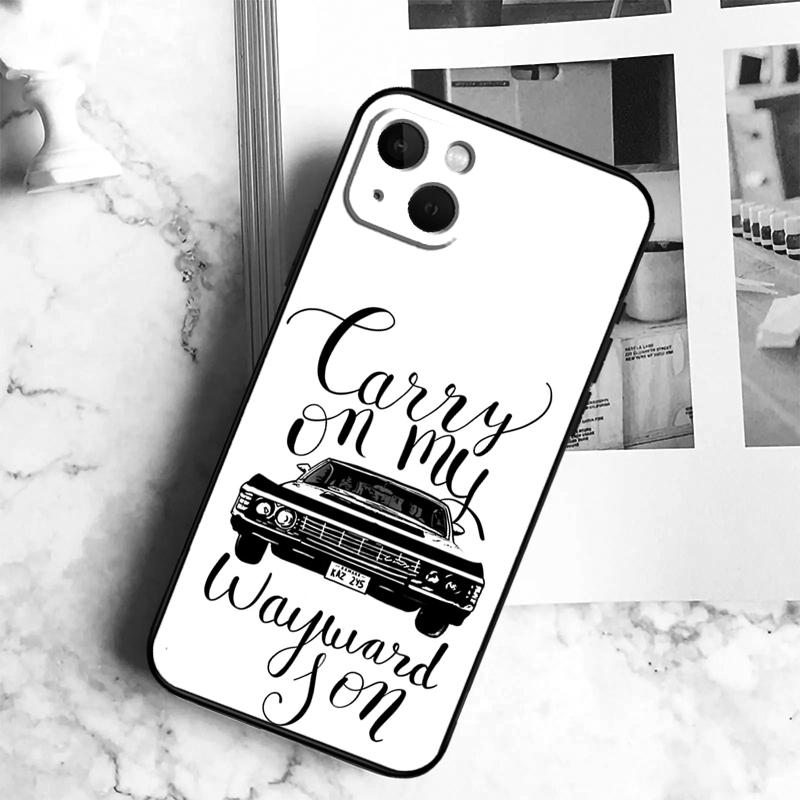 Сверхъестественное CARRY ON WAYWARD SONS Чехол для телефона для iPhone 17 16 14 13 12 11 15 Pro Max Plus 12 13 Mini 16e 17 Air Cover Coque