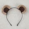 Chipmunk Ear Headband Plush Bear Ear Decor Girl Headgear Elastic Design Animal Theme Headband Makeup Headgear