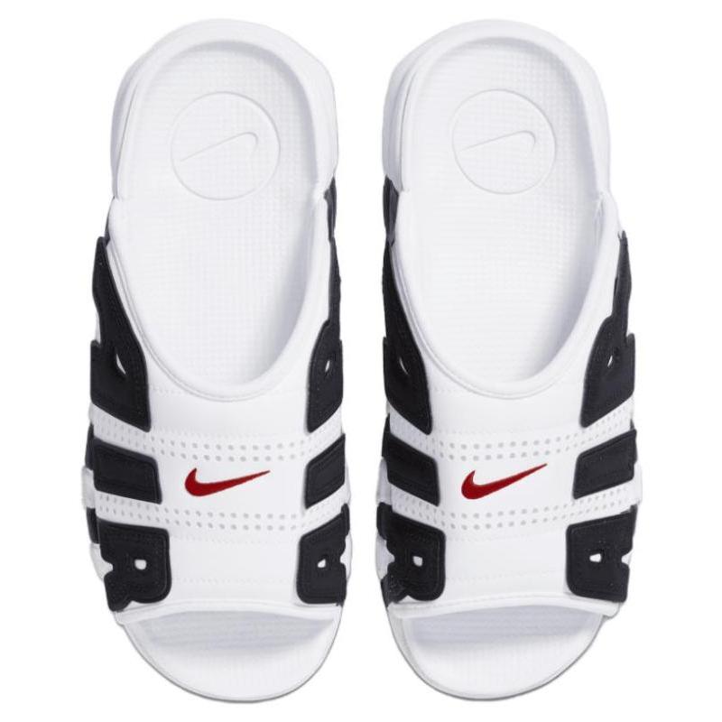 Nike Шлепанцы Air More Uptempo Белые Черные Красные Винтажные Баскетбольные FB7818-100