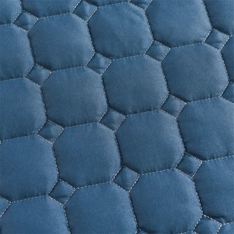 Толстая стеганая эластичная простыня наматрасник для двуспальной кровати, мягкий теплый наматрасник с глубокими карманами, 160*200, зима