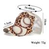 New Baseball Leopard Print Horizontal Bar Net Cap Baseball Cap Sun Hat