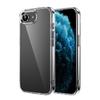Гибридный противоударный прозрачный бамперный чехол для iPhone 16 16E 15 14 13 12 11 8 7 Plus X XS XR Pro Max SE 4 Тонкая акриловая жесткая задняя крышка